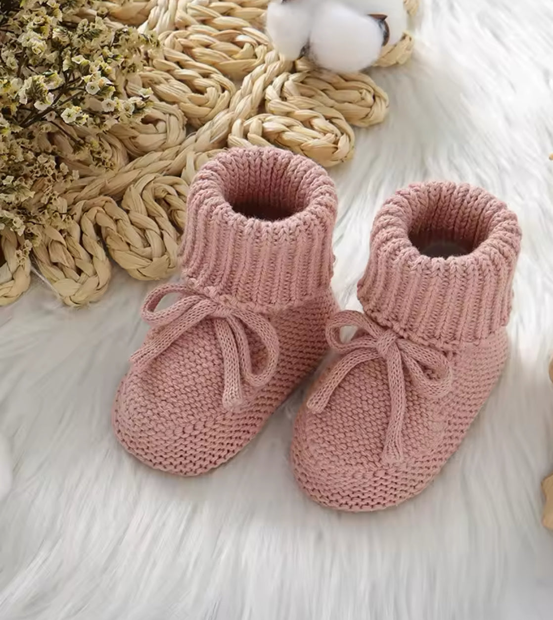 Knitted Booties- Newborn