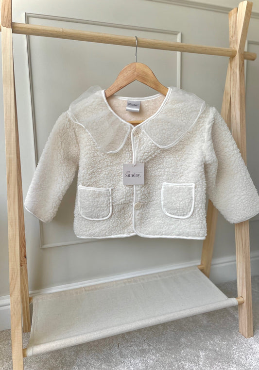 Remeyah Fleece Frill Jacket